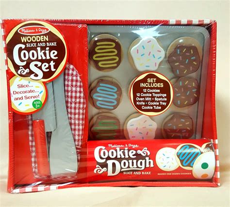 Slice and pretend to bake a dozen wooden cookies, then decorate them for christmas! Melissa & Doug - Cookie Set. 3 yrs. + | New baby products ...