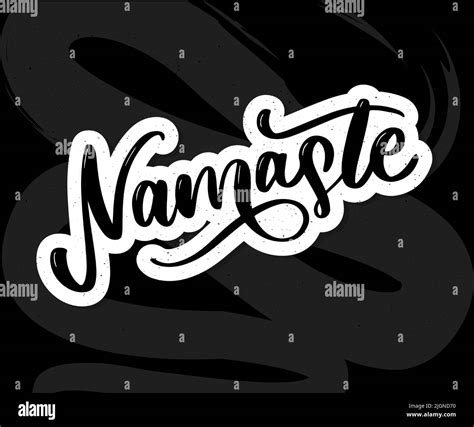 Namaste Lettering Indian Greeting Hello In Hindi T Shirt Hand Lettered