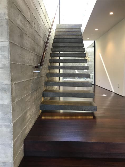 Cement Floating Staircase By Architect Eric Rosen Floating Staircase Floating Stairs Architect