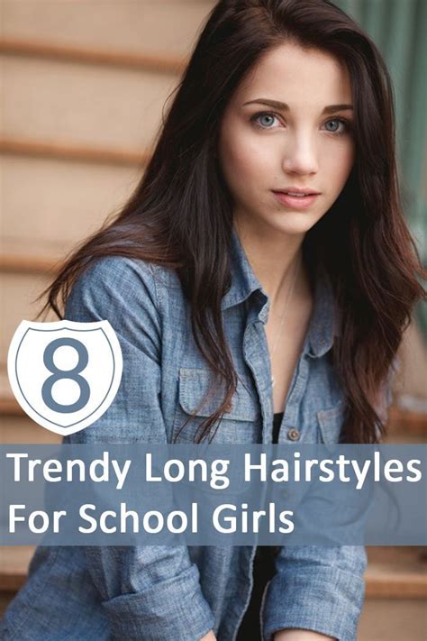 8 Stylish And Trendy Long Hairstyles For School Girls Long Hair Styles Hairstyles For School