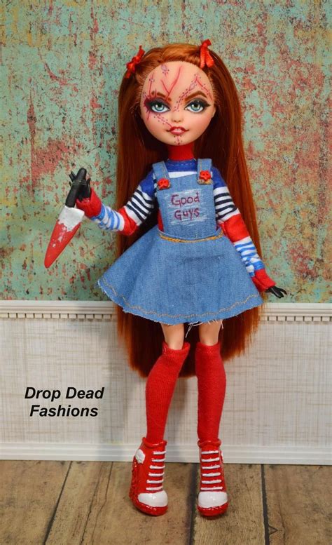 Monster High Skullector Bride Of Chucky Doll Set Tiffany Chucky In Hand
