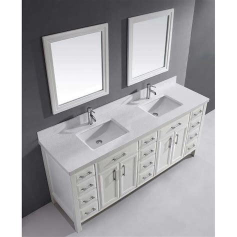 We did not find results for: Calais 75" White Double Sink Vanity by Studio Bathe ...