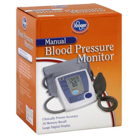Kroger Manual Blood Pressure Monitor 1 Ct Kroger