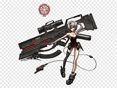 Armas De Arma De Fuego De Anime Chicas Con Armas Hembra Pistola Láser