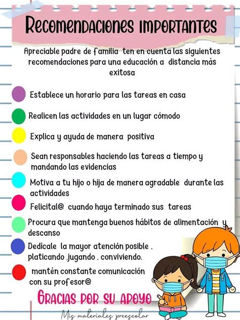 Sugerencias A Padres De Familia Para Favorecer El Aprendizaje Rela