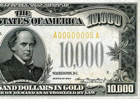 One Hundred Thousand Dollar Bill 1934 100000 Usd Treasury Note