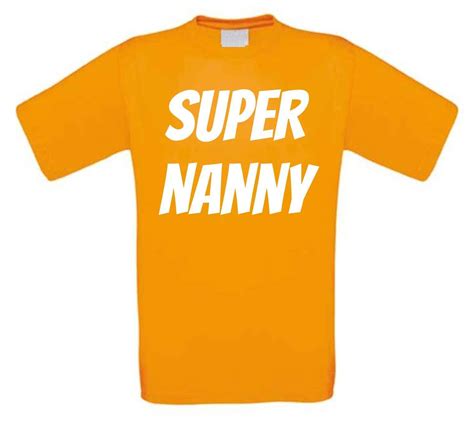 Super Nanny T Shirt Korte Mouw Super Oppasser