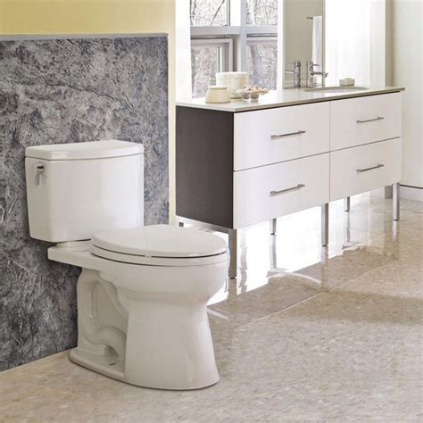 Toto Drake Ii 2 Piece 128 Gpf Toilet And Right Hand Trip Lever Cotton