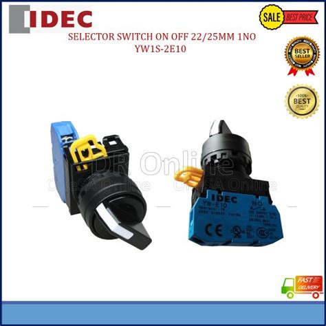 Idec 22mm Selector Switch Maintained ~ Onoff ~ 1no Yw1s 2e10