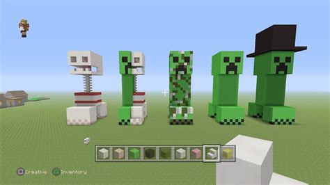 Minecraft Creeper Statues Youtube