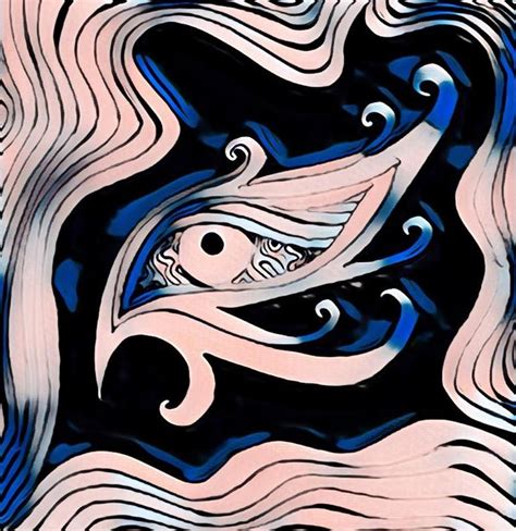 Abstract Eye Trippy Third Eye Wall Painting Painting By Aryan Garg