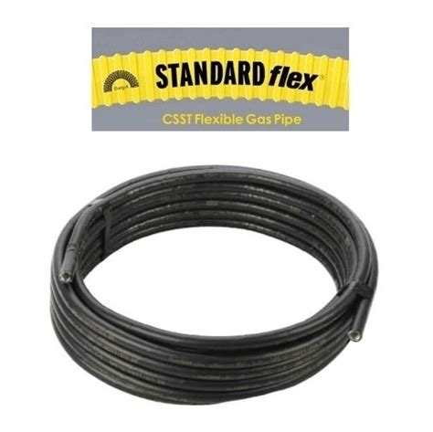 12 In Csst X 100 Ft Black Jacket Corrugated Stainless Steel Tubing