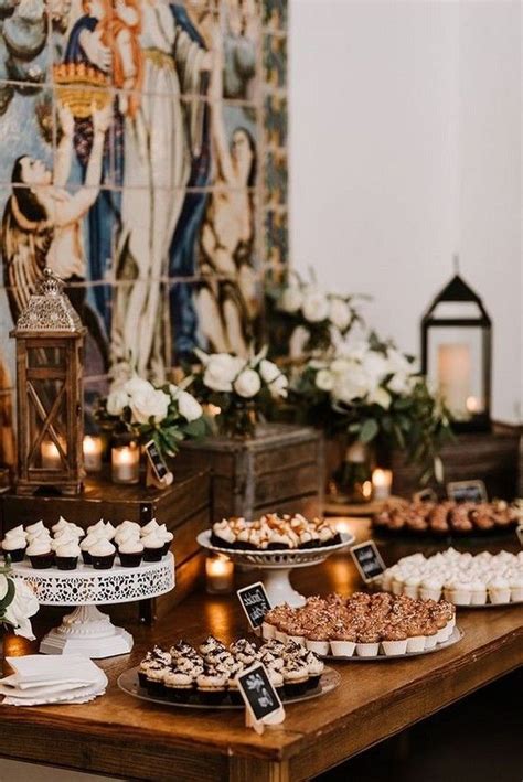 20 Rustic Wedding Dessert Table Display Ideas For 2020