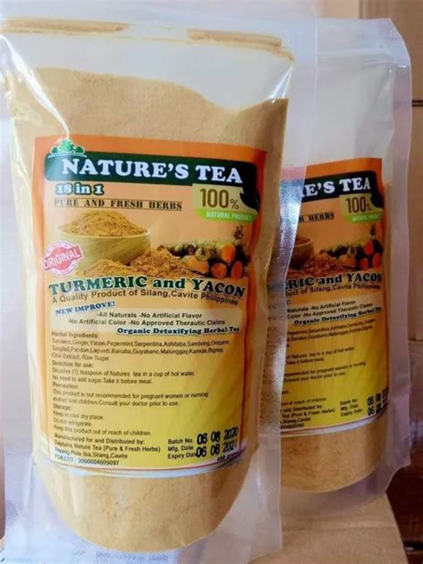Natures Tea In Turmeric And Yacon G Pack Only Lazada PH