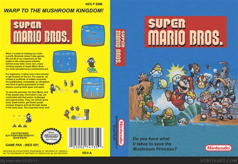 Super Mario Bros Nes Box Art Cover By Impostor