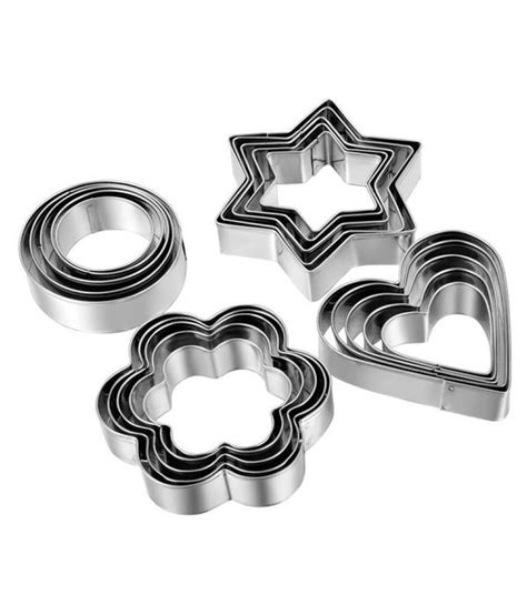 Buy Allamwar 12pcs Stainless Steel Cookie Cutter Set Pastry Cookie