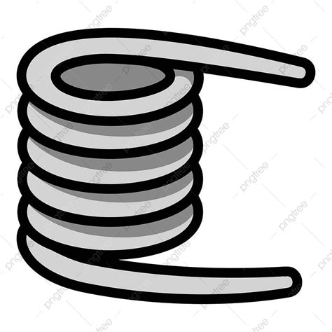 Coil Icon Outline Vector Thin Thin Shock Twist Png And Vector With