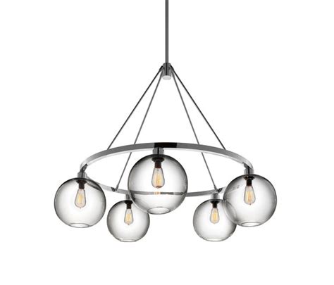 Niche modern solitaire smoke hand blown glass globe pendant mini less than 14 wide kathy kuo home. Solitaire Modern Chandelier | Architonic