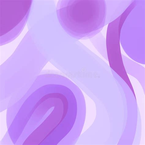 Purple Lines Shapes Circles Messy Abstract Art Hand Drawn Digital
