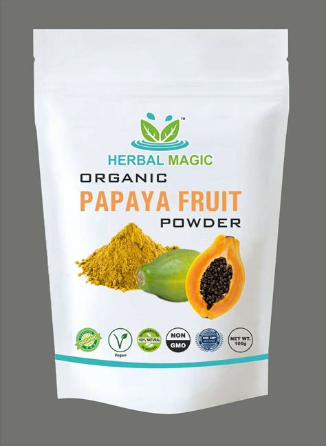 100g Organic Papaya Fruit Powder Natural Sun Dried Papaya Fruit Powder