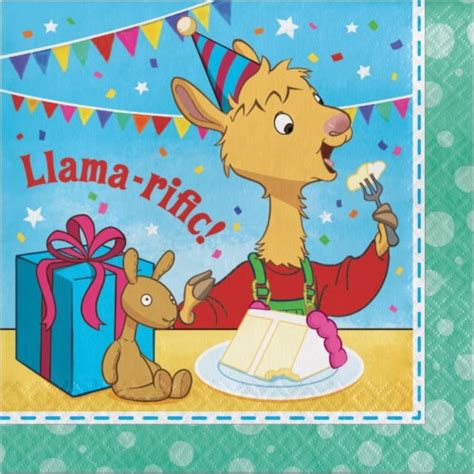 Creative Converting 338716 Llama Happy Birthday Napkins 16 Count 16
