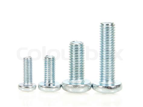 Galvanised Bolts Stock Image Colourbox