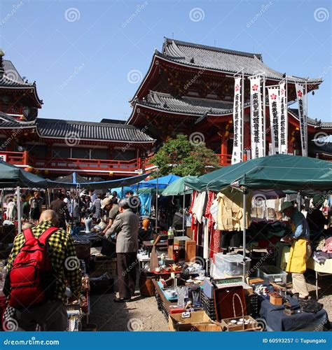 Japan Flea Market Editorial Photography Image Of Asian 60593257