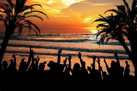 Tropical Beach Party Stock Photo Image Of Celebration 24320856
