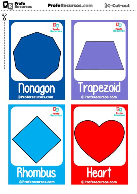 2d Free Shapes Cards To Print For Kids