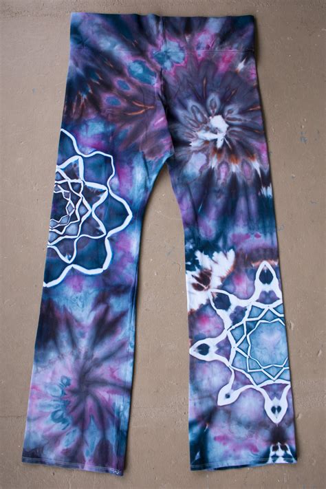 Tie Dye Yoga Pants 2xl Yoga Pants Hand Dyed Yoga Pants Unique Yoga