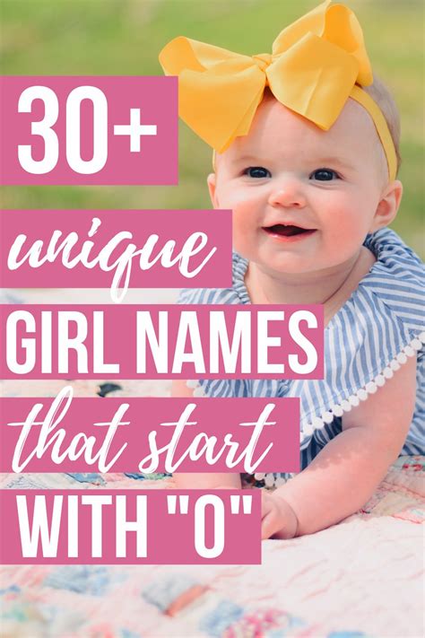 Unique Baby Girl Names that Start with O | 2022 The Mommyhood Club