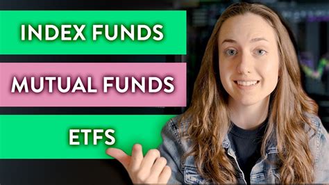 Index Funds Vs Mutual Funds Vs Etfs What Is The Difference Youtube