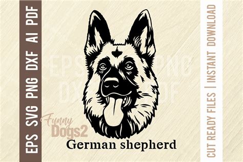 German Shepherd Funny Dog Photoshop Graphics ~ Creative Market