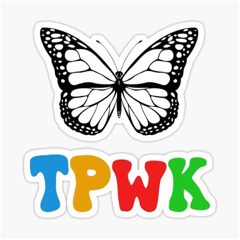 Tpwk Butterfly Sticker By Rdayita Redbubble