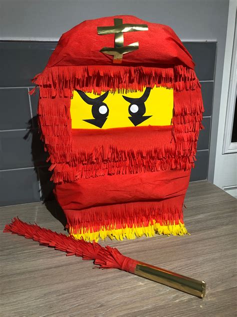 Lego Ninjago Piñata 45cm height & Wooden Piñata Stick | Etsy