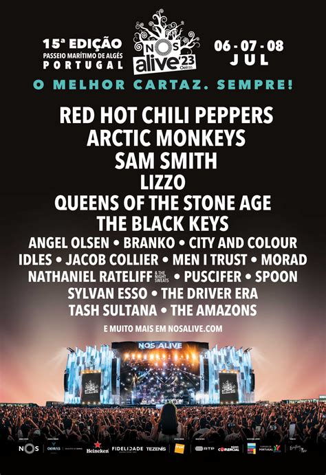 Nos Alive 2023 Cartaz Completo