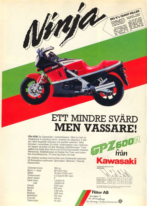 Kawasaki Sales Brochure Classic Motorbikes