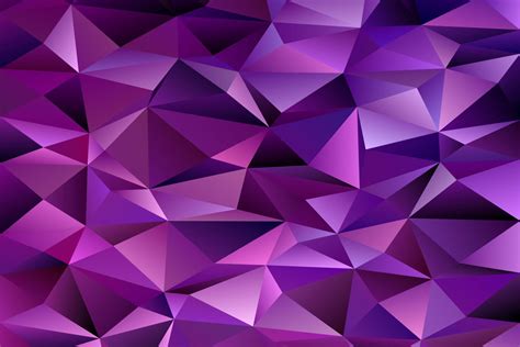 Purple Triangle Polygon Background Graphic By Davidzydd · Creative Fabrica