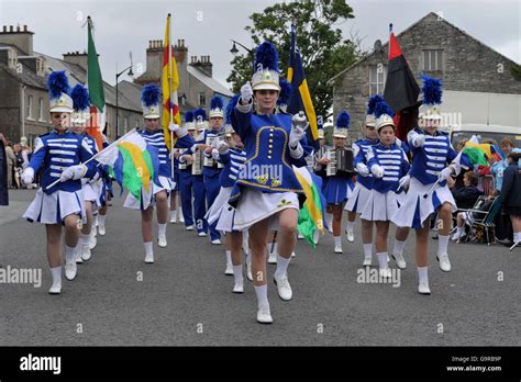 Marching Band Competition And Parade Ramelton County Donegal Ireland