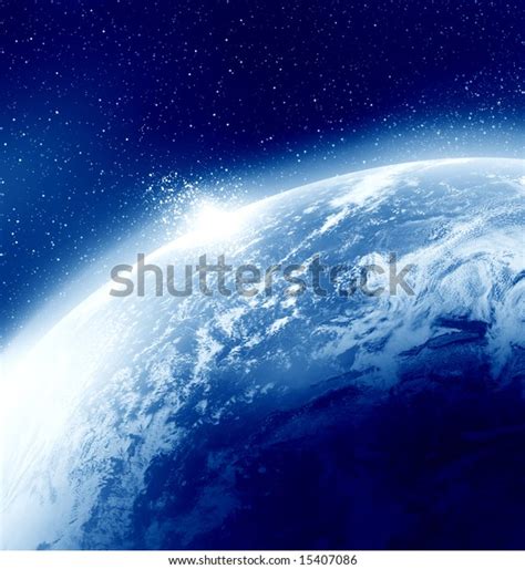 Planet Earth Seen Outer Space Some Stock Illustration 15407086