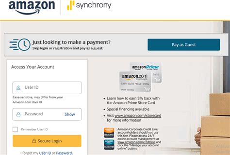 Expect this when using amazon pay. Amazon Store Card Login Payment Synchrony Bank Account - Visa & Scholarships