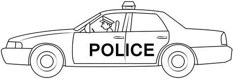 Blank Police Car Template