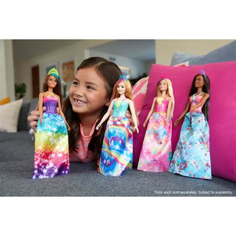 Barbie Dreamtopia Princess Doll Starry Rainbow Dress Smyths Toys Uk
