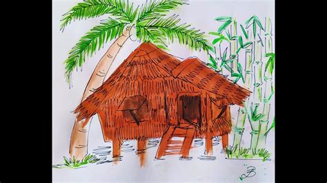 How To Paint Nipa Hut Bahay Kubo 08 By Request Youtube