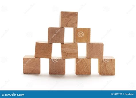 Stack Of Wooden Cubes Stock Photo Image Of Arrangement 9383728