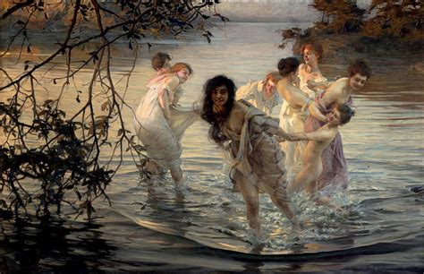 Nymphs Of The Dance Painting By Paul Emile Chabas Pixels