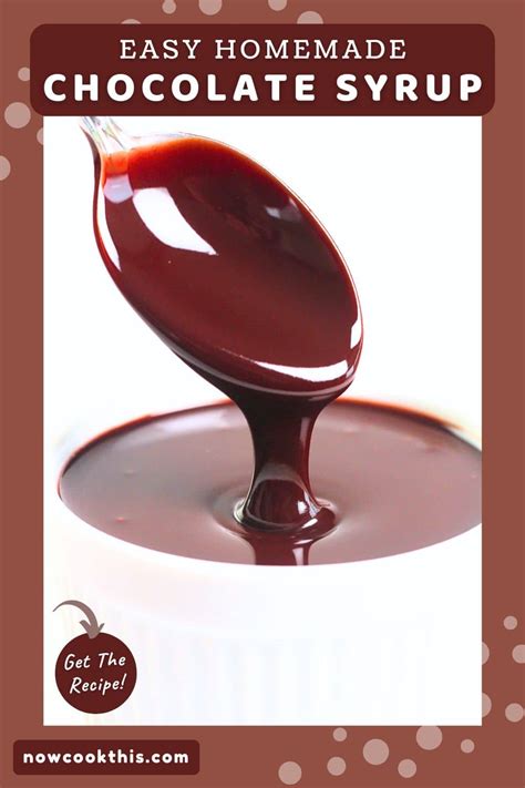 Easy Homemade Chocolate Syrup • Now Cook This