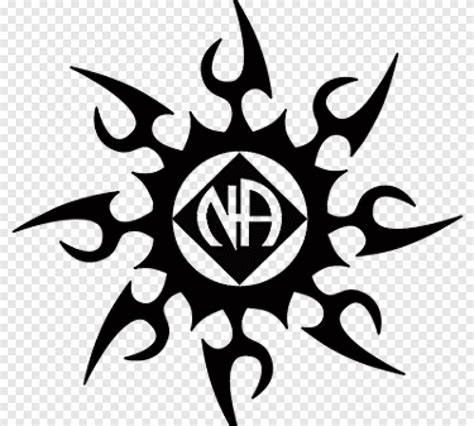 Tattoo Narcotics Anonymous Logo Anonymous Leaf Monochrome Png PNGEgg