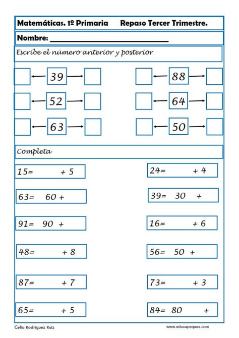 View Fichas De Matematicas Primero Primaria Para Imprimir Talas Hot