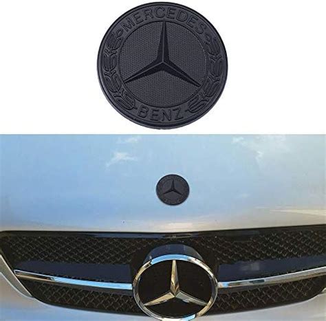 57mm Chrome Mercedes Benz Logo Flat Hood Star Emblem Badge For Mercedes